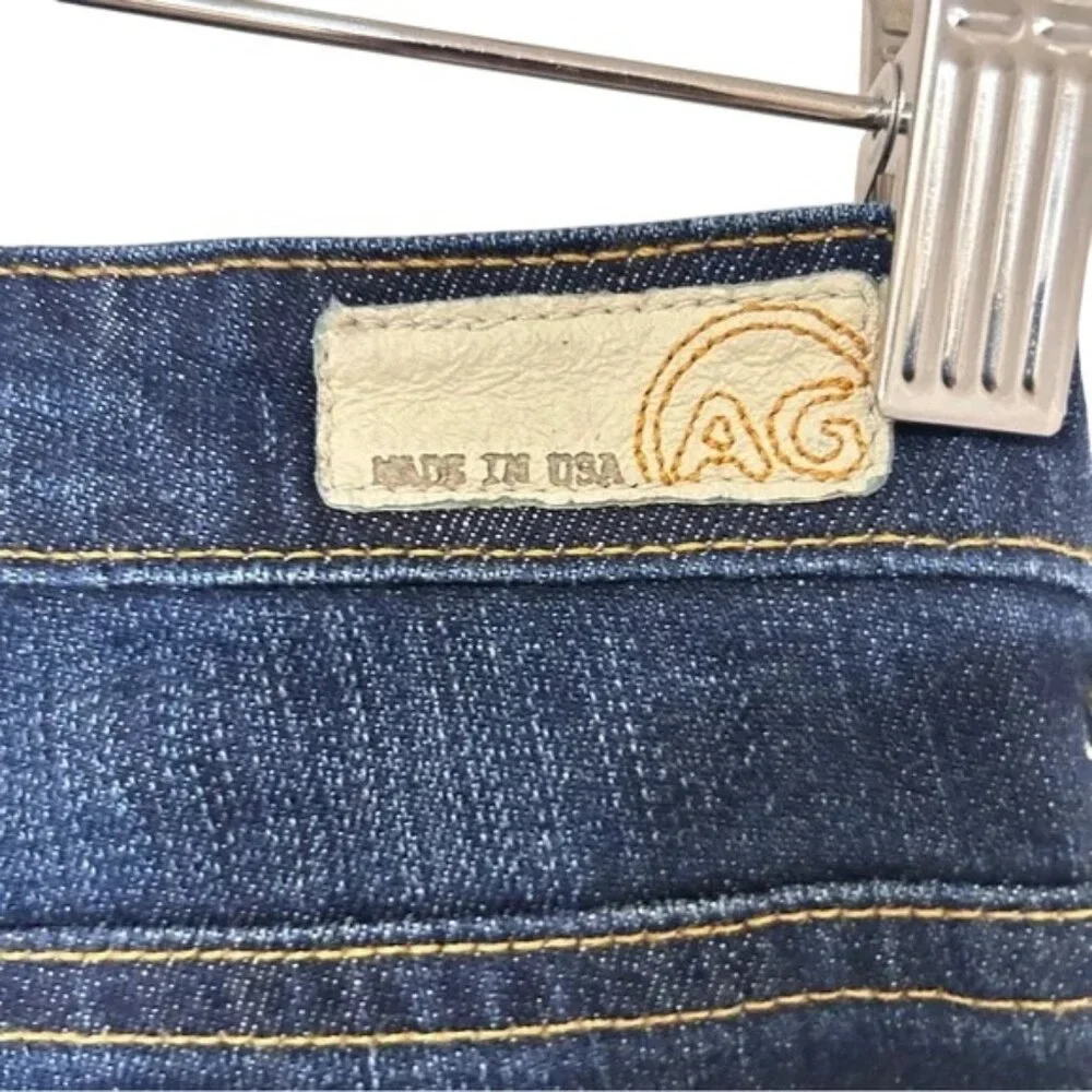 AG Adriano Goldschmied Women's Flare Jeans - Dark Blue - Picture 9 of 11